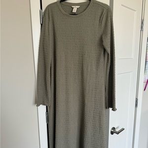 H&M midi green dress